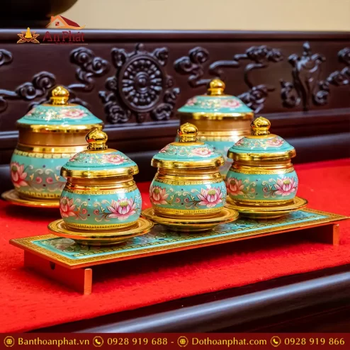 chen nuoc tho hop kim gam hoa sen xanh duong dt37600003