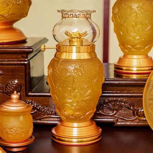 Đèn Dầu Thờ Lưu Ly Cao Cấp DT407