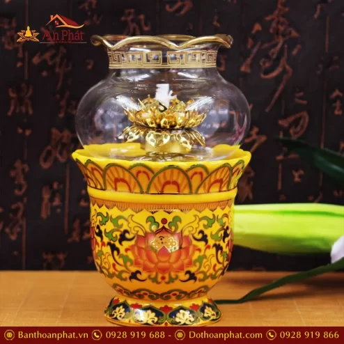 den dau tho su gam vang hoa sen dt60800002