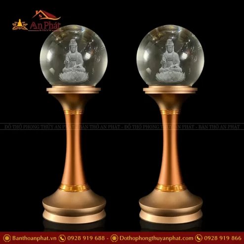 Đèn thờ điện cầu thân đồng mẫu Quan Âm
