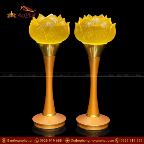Đèn thờ điện cửu phẩm liên hoa lưu ly DTD1405 An Phát