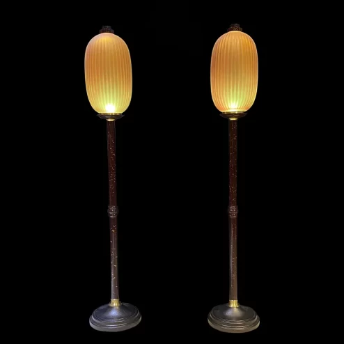 Đèn thờ điện đèn lồng bồ đề thân đồng DTD1415 An Phát