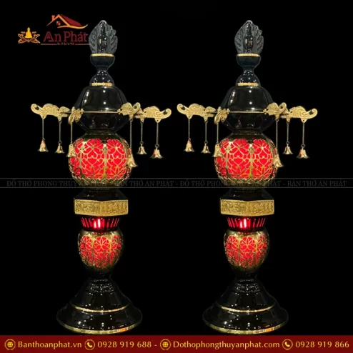 Đèn thờ cúng bằng đồng