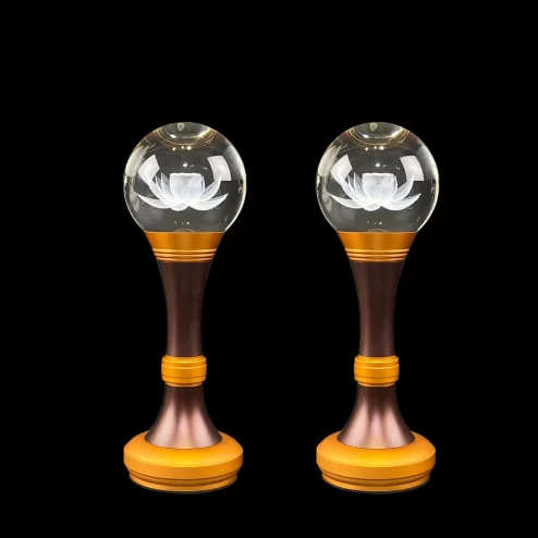 Đèn thờ điện hình cầu hoa sen đẹp DTD1403 An Phát