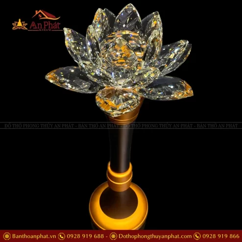 Đèn thờ cúng pha lê cao cấp