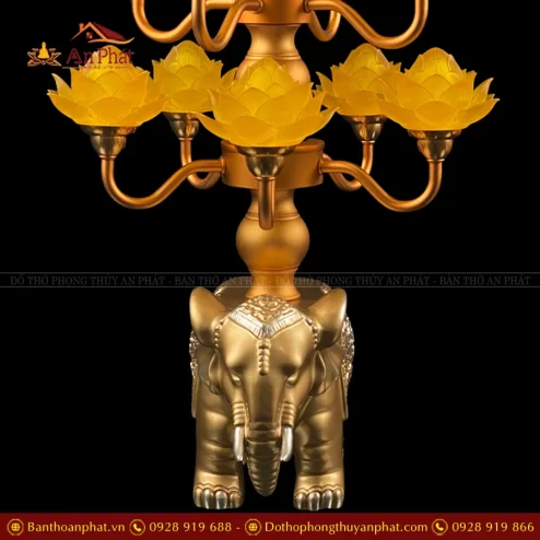 Đế voi cao cấp bằng hợp kim đồng