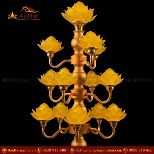 Bông hoa sen lưu ly có độ trong suốt lý tưởng