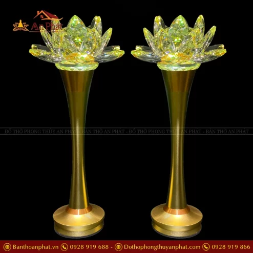 Đèn thờ pha lê cao cấp