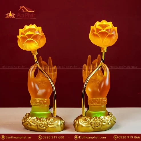 Đèn thờ Phật liên hoa