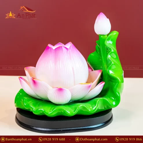 Đèn thờ hoa sen nhập khẩu