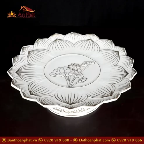 dia tho gom trang hoa sen vien vang dt62800003