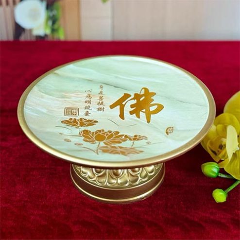 Đĩa Thờ Sứ Bát Nhã Tâm Kinh Chữ Phật DT622