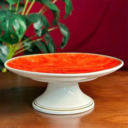 Đĩa Thờ Sứ Giả Đá Đỏ Nhập Khẩu DT548