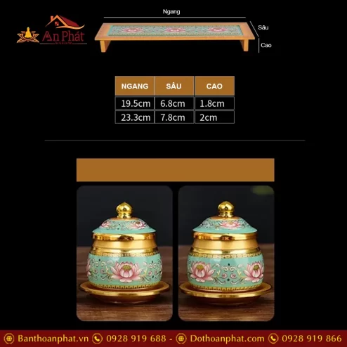 khay chen hop kim gam hoa sen xanh duong dt37900003