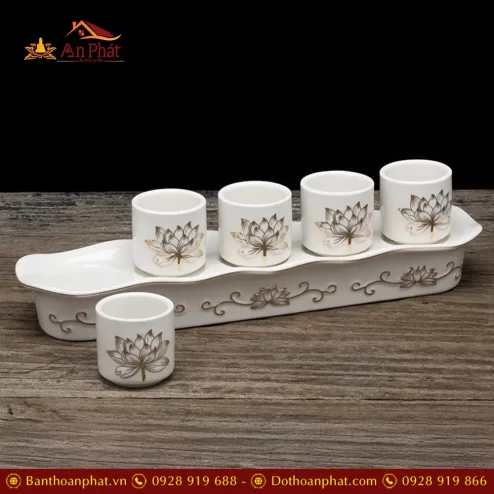 khay chen nuoc tho gom trang hoa sen vien vang dt62700006