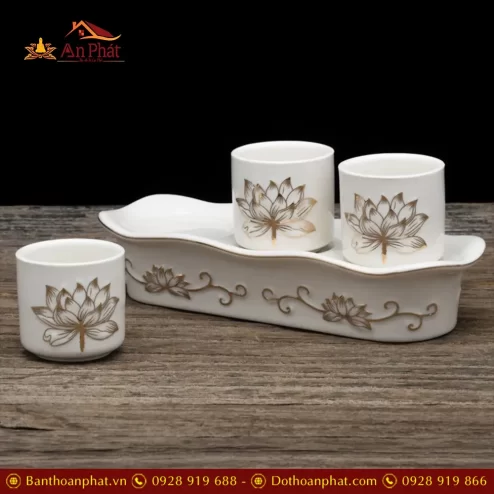 khay chen nuoc tho gom trang hoa sen vien vang dt62700007