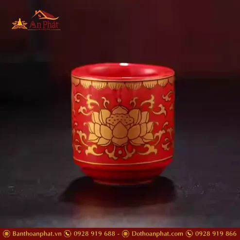 khay chen nuoc tho su gam do hoa sen dt61200002