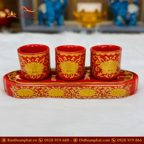 khay chen nuoc tho su gam do hoa sen dt61200007