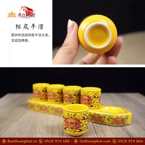 khay chen nuoc tho su gam vang hoa sen dt60400007