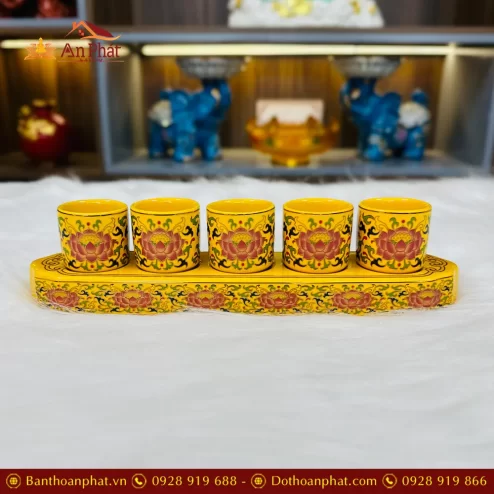 khay chen nuoc tho su gam vang hoa sen dt60400009