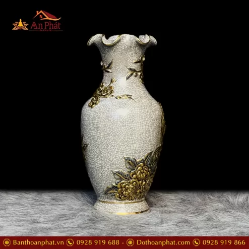 lo hoa bat trang men ran cong dao ve vang 24k mieng luon dt63600003