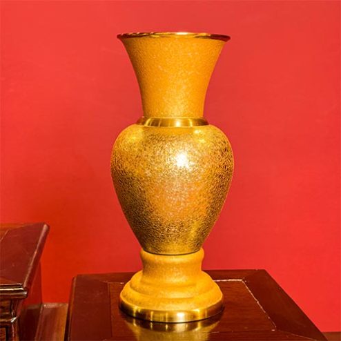 Lọ Hoa Đồng Vàng Ánh Kim Cao Cấp DT438
