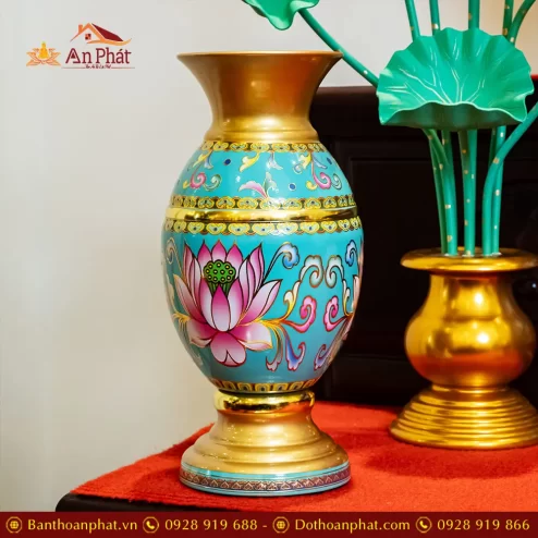 lo hoa hop kim gam hoa sen xanh duong dt37800002