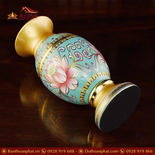 lo hoa hop kim gam hoa sen xanh duong dt37800004