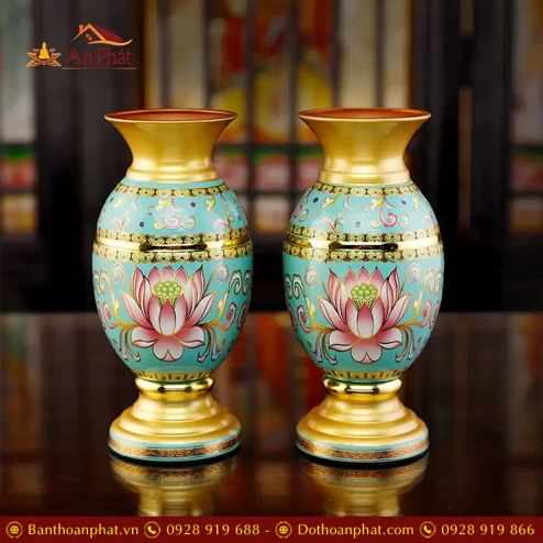 lo hoa hop kim gam hoa sen xanh duong dt37800008