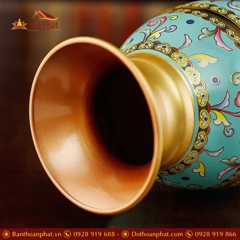 lo hoa hop kim gam hoa sen xanh duong dt37800010