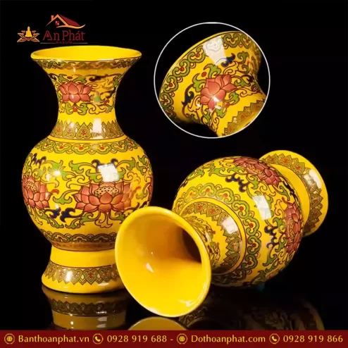 lo hoa su gam vang hoa sen dt60600009