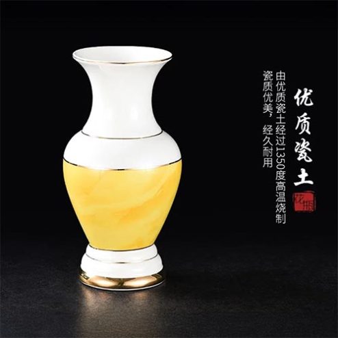 Lọ Hoa Sứ Giả Đá Vàng Nhập Khẩu DT534
