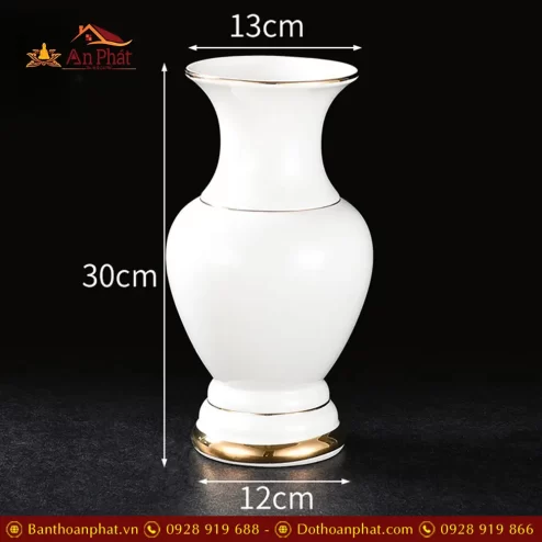 lo hoa su trang vien vang nhap khau dt55700005