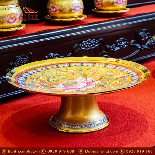 mam bong hop kim gam hoa sen vang dt38500004