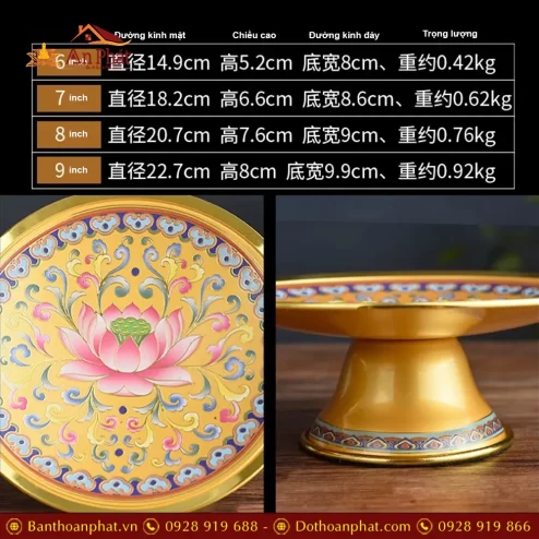 mam bong hop kim gam hoa sen vang dt38500011