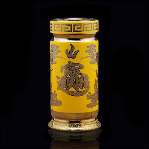 Ống Đựng Hương Sứ Kim Xa Vàng Nhập Khẩu DT600