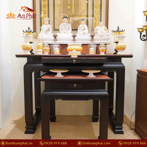 Bàn thờ cổ điển gỗ Cẩm màu óc chó BT8711 An Phát