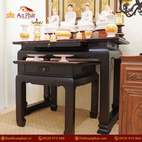 Tủ bàn thờ đứng đẹp bằng gỗ Cẩm