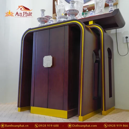 ban tho go cam vien vang mau nau do bt8710 6