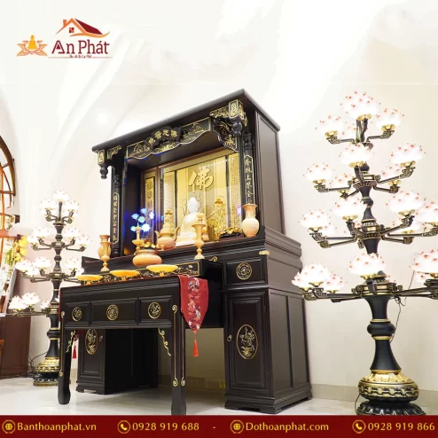 Tủ Bàn thờ gỗ Cẩm cao cấp