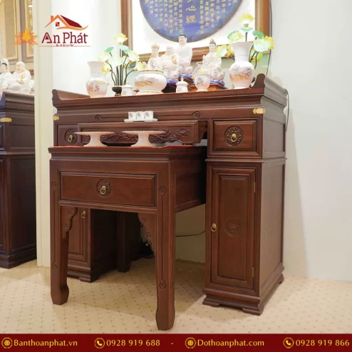Tủ bàn thờ gỗ Cẩm đẹp