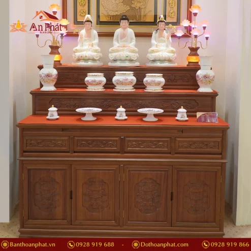 Mẫu bàn thờ 3 tầng nhập khẩu Đài Loan