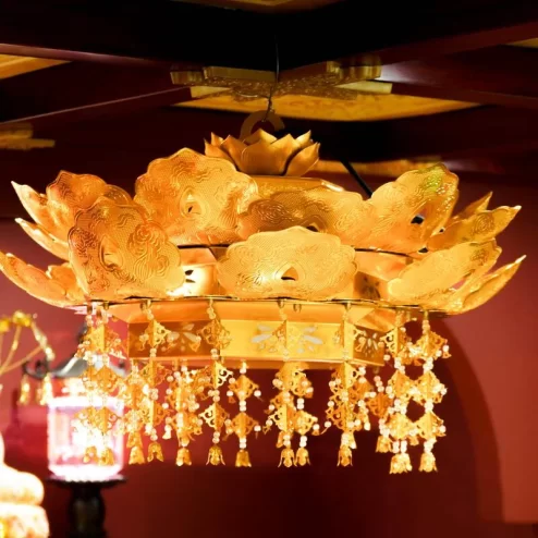 Bảo cái treo mạ vàng đèn Led DTD1451 An Phát