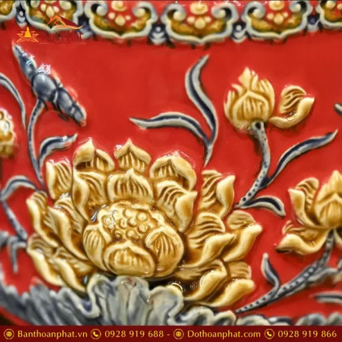 bat huong men do dap noi hoa sen gom bat trang dt68500001