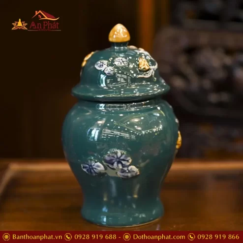 choe tho men mau xanh dap noi hoa sen bat trang dt75600003