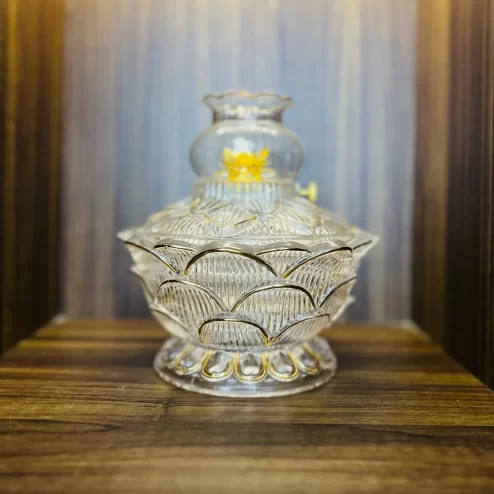 Đèn thờ dầu lưu ly trắng cao cấp DTD1483 An Phát