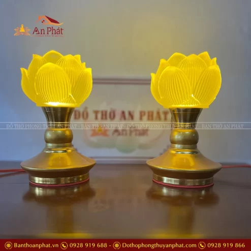 Đèn thờ nhập khẩu Đài Loan bông cụp