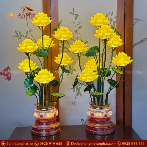 Đèn thờ lưu ly cao cấp