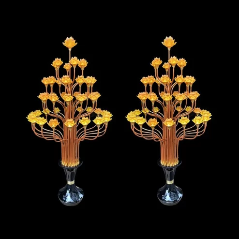 Đèn thờ điện Hoa Sen Nở 49 Bông cao cấp DTD1440 An Phát