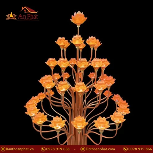 Hoa sen lưu ly tỏa ánh sáng lý tưởng